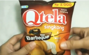 desain kemasan qtela casava chips
